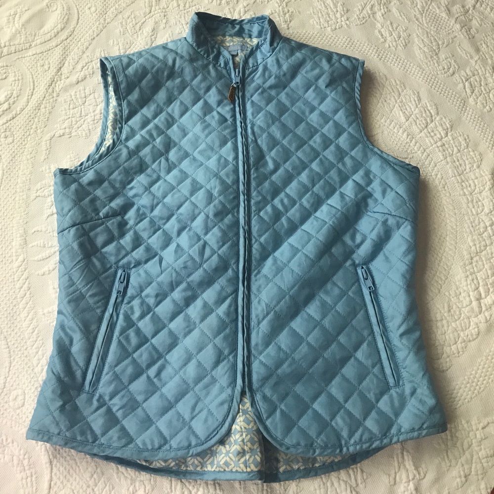 J. McLaughlin Silk Quilted Vest